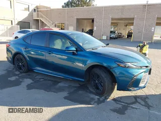 2025 Toyota Camry LE with VIN 4T1DAACK8SU051433, listed as a IAAI auction lot 41893289 with 10,084 mi miles and . Bid and sale history available at DreamBid. Image 1.