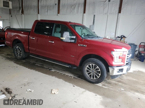 2016 Ford F-150 XLT with VIN 1FTEW1EG2GKF93746, listed as a Copart auction lot 57030625 with 124,989 mi miles and Salvage title. Bid and sale history available at DreamBid. Image 4.