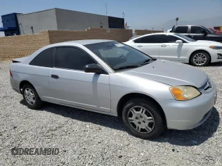 2001 Honda Civic LX with VIN 1HGEM215X1L044492, listed as a Copart auction lot 58766494 with 307,400 mi miles and Salvage Title. Bid and sale history available at carsss.com. Image 4.