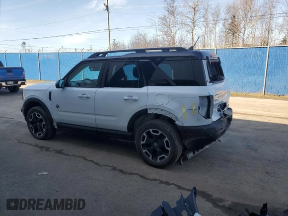 2024 Ford Bronco Sport Outer Banks with VIN 3FMCR9C62RRF31538, listed as a Copart auction lot 53771885 with 14,228 mi miles and Salvage title. Bid and sale history available at DreamBid. Image 2.
