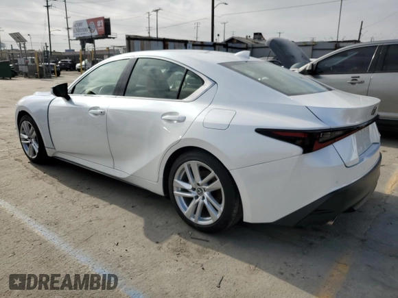 2023 Lexus IS 300 with VIN JTHCA1D22P5123953, listed as a Copart auction lot 54215025 with 11,501 mi miles and Salvage title. Bid and sale history available at DreamBid. Image 2.