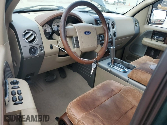 2008 Ford F-150 XLT with VIN 1FTPW12V38KB31466, listed as a Copart auction lot 54138665 with 133,029 mi miles and Salvage title. Bid and sale history available at DreamBid. Image 8.