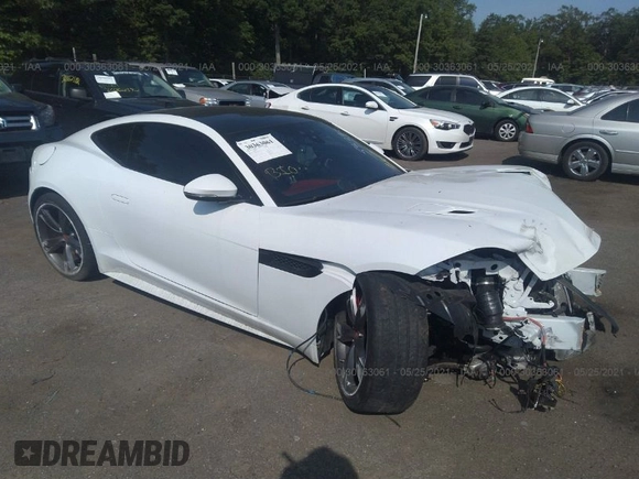 2018 Jaguar F-Type with VIN SAJD51EEXJCK54393, listed as a IAAI auction lot 41030134 with Not Provided miles and . Bid and sale history available at DreamBid. Image 1.