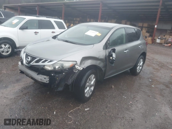 2011 Nissan Murano S with VIN JN8AZ1MU4BW067699, listed as a IAAI auction lot 41038952 with 206,601 mi miles. Bid and sale history available at carsss.com. Image 2.