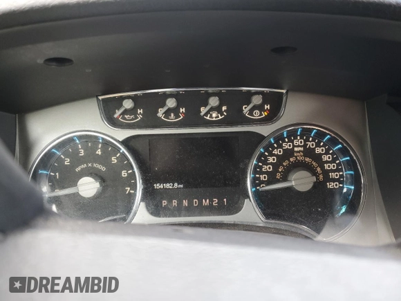 2012 Ford F-150 XL with VIN 1FTFW1EF4CFA64846, listed as a Copart auction lot 64670505 with 154,182 mi miles and Salvage title. Bid and sale history available at DreamBid. Image 9.