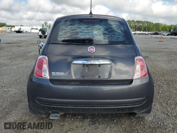 2017 FIAT 500 Pop with VIN 3C3CFFKR5HT586479, listed as a Copart auction lot 63529345 with 22,514 mi miles and Clean title. Bid and sale history available at DreamBid. Image 6.