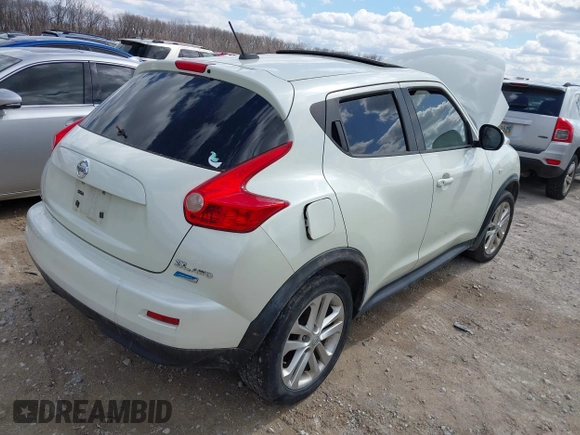 2012 Nissan Juke SL with VIN JN8AF5MV6CT113108, listed as a IAAI auction lot 41886495 with 1 mi miles. Bid and sale history available at carsss.com. Image 4.
