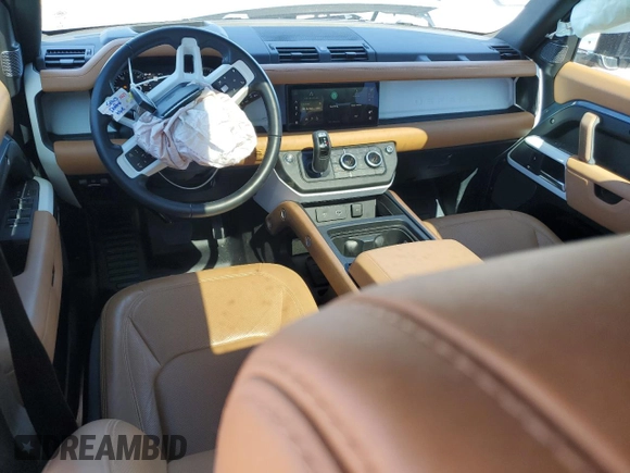 2023 Land Rover Defender SE with VIN SALEP7EU1P2207252, listed as a Copart auction lot 49336395 with 20,179 mi miles and Salvage title. Bid and sale history available at DreamBid. Image 8.