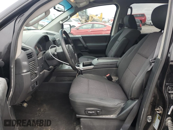 2012 Nissan Titan S with VIN 1N6AA0EC5CN320679, listed as a Copart auction lot 43398135 with 219,604 mi miles and Salvage Title. Bid and sale history available at carsss.com. Image 7.