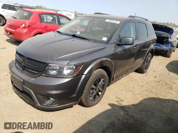 2019 Dodge Journey SE with VIN 3C4PDCBG0KT784247, listed as a Copart auction lot 70984424 with 106,073 mi miles and Salvage Title. Bid and sale history available at DreamBid. Image 1.