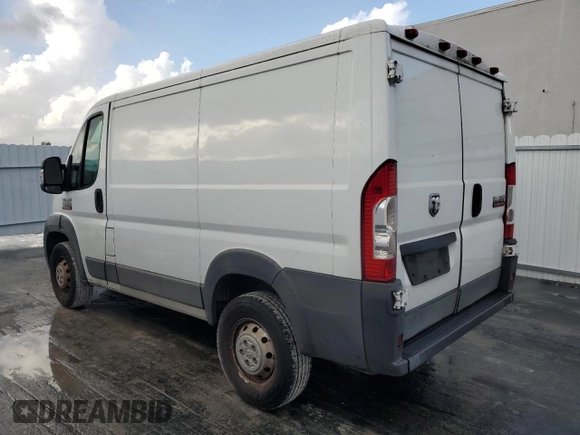 2016 Ram ProMaster Cargo with VIN 3C6TRVNG8GE125889, listed as a Copart auction lot 80901054 with 121,222 mi miles and Clean Title. Bid and sale history available at DreamBid. Image 2.