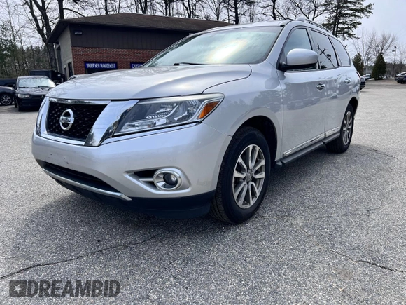 2015 Nissan Pathfinder Platinum with VIN 5N1AR2MMXFC627519, listed as a Copart auction lot 50955015 with 176,646 mi miles and Clean title. Bid and sale history available at DreamBid. Image 2.