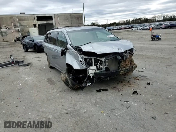 2016 Toyota Sienna SE with VIN 5TDXK3DC0GS725247, listed as a Copart auction lot 48266475 with 100,122 mi miles and Salvage title. Bid and sale history available at DreamBid. Image 11.