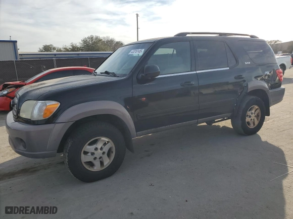 2001 Toyota Sequoia SR5 with VIN 5TDZT34A91S012133, listed as a Copart auction lot 43316145 with 234,638 mi miles and Clean Title. Bid and sale history available at carsss.com. Image 1.