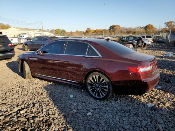 2019 Lincoln Continental Select with VIN 1LN6L9TK8K5600303, listed as a Copart auction lot 77000084 with 35,510 mi miles and Salvage Title. Bid and sale history available at carsss.com. Image 2.