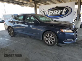 2018 Chevrolet Impala LT with VIN 2G1105S35J9104654, listed as a Copart auction lot 54988365 with 76,104 mi miles and Salvage Title. Bid and sale history available at DreamBid. Image 4.