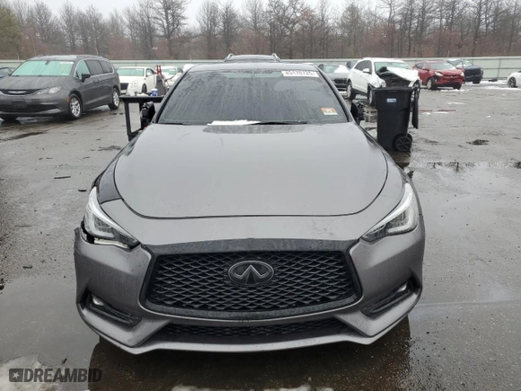 2017 Infiniti Q60 Red Sport 400 with VIN JN1FV7EL2HM701217, listed as a Copart auction lot 45170725 with NaN miles and Salvage Title. Bid and sale history available at carsss.com. Image 5.