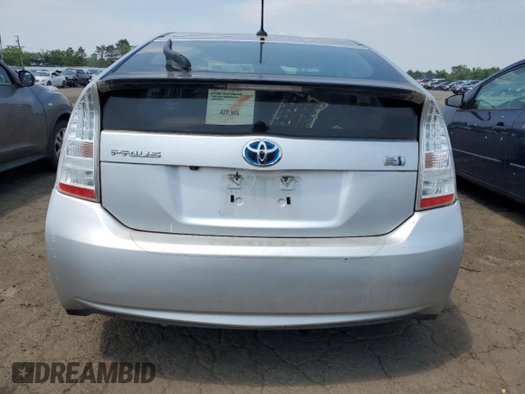 2011 Toyota Prius I with VIN JTDKN3DU0B5308140, listed as a Copart auction lot 60757735 with Not provided miles and Clean title. Bid and sale history available at DreamBid. Image 6.