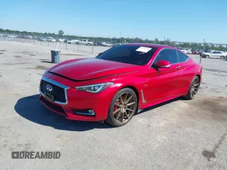 2018 Infiniti Q60 RED SPORT 400 with VIN JN1FV7EL4JM630513, listed as a IAAI auction lot 40411948 with 59,373 mi miles. Bid and sale history available at carsss.com. Image 2.