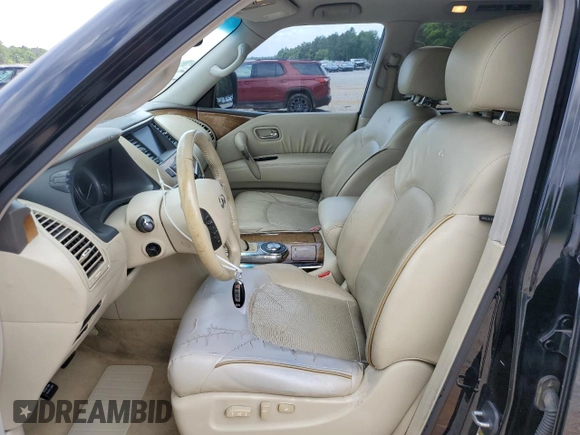 2011 Infiniti QX56 7-passenger с VIN JN8AZ2NF8B9503376, выставлен на аукционе Copart как лот 54276835 с пробегом 195 727 миль миль и Списание • Salvage title. История ставок и продаж доступна на DreamBid. Изображение 7.