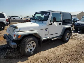 1998 Jeep Wrangler Sport z VIN 1J4FY19S0WP744172, wystawiony jako Copart lot #62806955 z przebiegiem 43 538 mil mil oraz Szkoda całkowita • Salvage title. Historia ofert i sprzedaży dostępna na DreamBid. Obrazek 1.