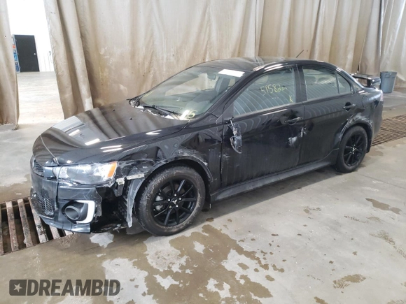 2017 Mitsubishi Lancer ES with VIN JA32U2FU1HU607868, listed as a Copart auction lot 44959803 with 51,582 mi miles and Salvage Title. Bid and sale history available at carsss.com. Image 1.