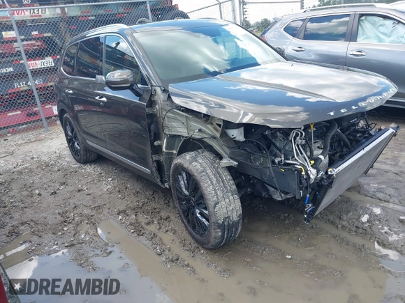 2022 Kia Telluride SX with VIN 5XYP5DHC3NG306763, listed as a IAAI auction lot 42267394 with 110,000 mi miles and . Bid and sale history available at DreamBid. Image 1.