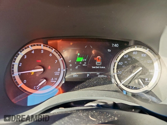 2022 Toyota Highlander XSE with VIN 5TDJZRAH4NS108547, listed as a Copart auction lot 61904085 with 69,309 mi miles and Salvage title. Bid and sale history available at DreamBid. Image 9.