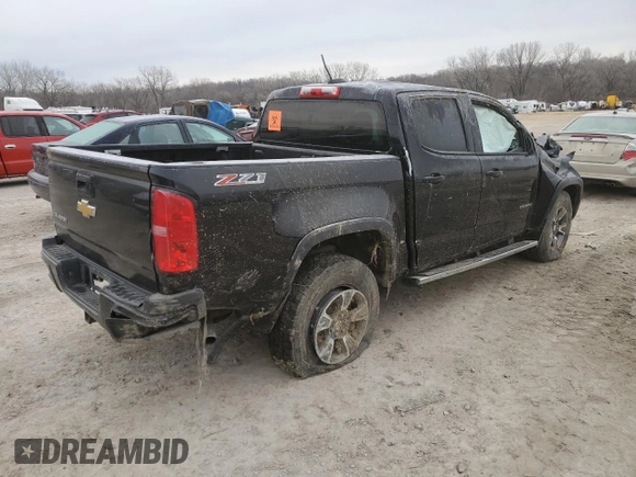 2015 Chevrolet Colorado 4WD Z71 with VIN 1GCGTCE37F1142651, listed as a Copart auction lot 44628595 with 150,287 mi miles and Salvage title. Bid and sale history available at DreamBid. Image 3.