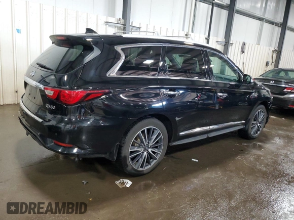 2017 Infiniti QX60 with VIN 5N1DL0MM3HC504988, listed as a Copart auction lot 87418564 with 127,047 mi miles and Salvage Title. Bid and sale history available at DreamBid. Image 3.