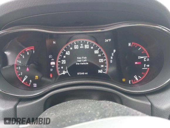 2018 Dodge Durango R/T with VIN 1C4SDJCT9JC445216, listed as a IAAI auction lot 41533601 with 87,049 mi miles and . Bid and sale history available at DreamBid. Image 7.