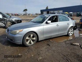 2006 BMW 5 Series 525i with VIN WBANE53546CK84751, listed as a Copart auction lot 51712405 with 166,406 mi miles and Clean Title. Bid and sale history available at carsss.com. Image 1.