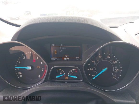 2017 Ford Escape SE with VIN 1FMCU0GD6HUA45583, listed as a IAAI auction lot 42070398 with 222,735 mi miles. Bid and sale history available at carsss.com. Image 7.