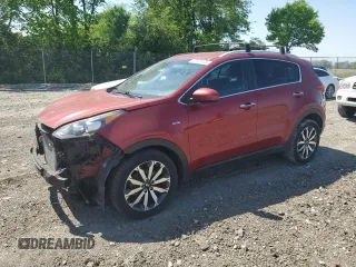 2017 Kia Sportage EX with VIN KNDPNCAC1H7142824, listed as a Copart auction lot 57121175 with 175,201 mi miles and Salvage title. Bid and sale history available at DreamBid. Image 1.