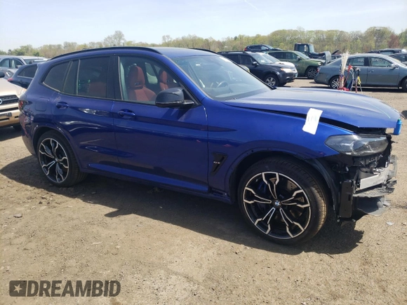 2024 BMW X3 M with VIN 5YM13EC03R9U77834, listed as a Copart auction lot 53084415 with 25,122 mi miles and Salvage Title. Bid and sale history available at carsss.com. Image 4.