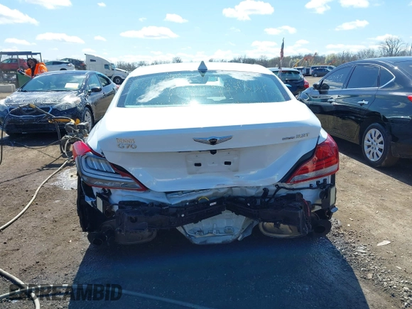 2019 Genesis G70 Advanced with VIN KMTG34LE2KU030490, listed as a IAAI auction lot 41976903 with 61,660 mi miles and . Bid and sale history available at carsss.com. Image 6.
