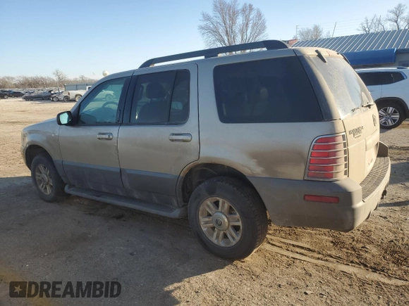 2005 Mercury Mountaineer Convenience z VIN 4M2ZU86K15UJ18569, wystawiony jako Copart lot #86384724 z przebiegiem 227 594 mil mil oraz Szkody całkowita. Historia ofert i sprzedaży dostępna na DreamBid. Obrazek 2.