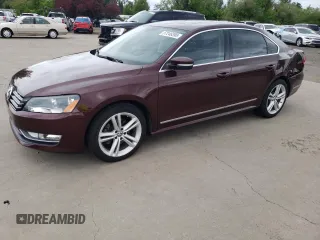 2013 Volkswagen Passat SE with VIN 1VWBN7A34DC000337, listed as a Copart auction lot 57246395 with 147,638 mi miles and Salvage title. Bid and sale history available at DreamBid. Image 1.