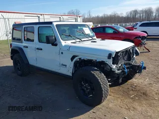 2024 Jeep Wrangler Willys z VIN 1C4RJXN60RW162960, wystawiony jako IAAI lot #41825312 z przebiegiem 16 538 mil mil oraz . Historia ofert i sprzedaży dostępna na DreamBid. Obrazek 1.