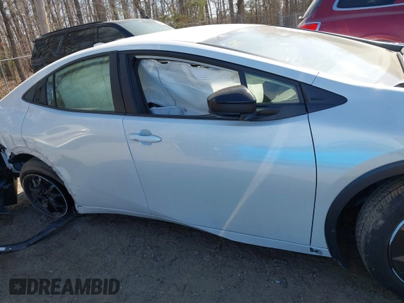2023 Toyota Prius LE with VIN JTDACAAUXP3010983, listed as a IAAI auction lot 41912377 with 17,187 mi miles. Bid and sale history available at carsss.com. Image 13.