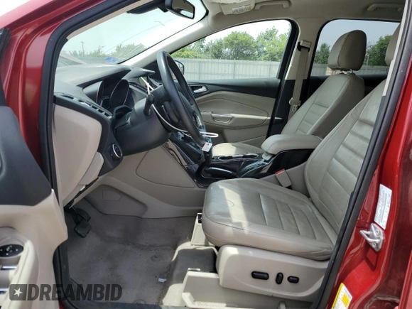2015 Ford Escape Titanium with VIN 1FMCU0JX5FUC90567, listed as a Copart auction lot 60340775 with 67,287 mi miles and Salvage title. Bid and sale history available at DreamBid. Image 7.