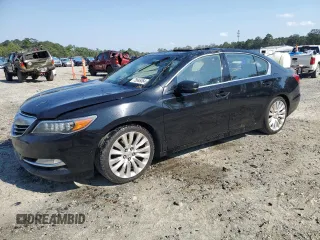 2014 Acura RLX Tech Pkg with VIN JH4KC1F58EC007419, listed as a Copart auction lot 75606064 with 175,531 mi miles and Salvage Title. Bid and sale history available at carsss.com. Image 1.