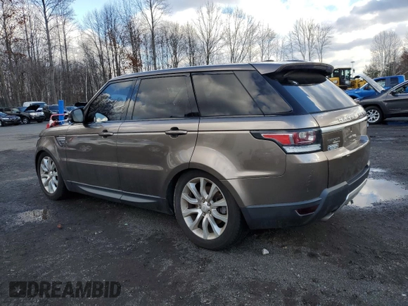 2014 Land Rover Range Rover Sport HSE with VIN SALWR2WF4EA341760, listed as a Copart auction lot 84878034 with Not provided miles and Clean title. Bid and sale history available at DreamBid. Image 2.