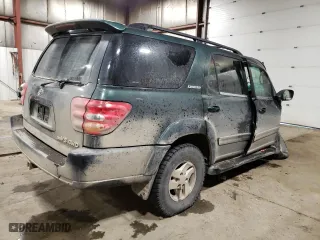 2001 Toyota Sequoia Limited with VIN 5TDBT48A01S021269, listed as a Copart auction lot 43357095 with 305,173 mi miles and Salvage Title. Bid and sale history available at carsss.com. Image 3.