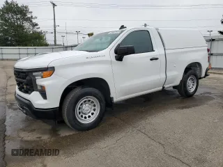 2023 Chevrolet Silverado 1500 Work Truck with VIN 3GCNAAEK4PG362843, listed as a Copart auction lot 52376485 with 55,552 mi miles and Clean Title. Bid and sale history available at carsss.com. Image 1.