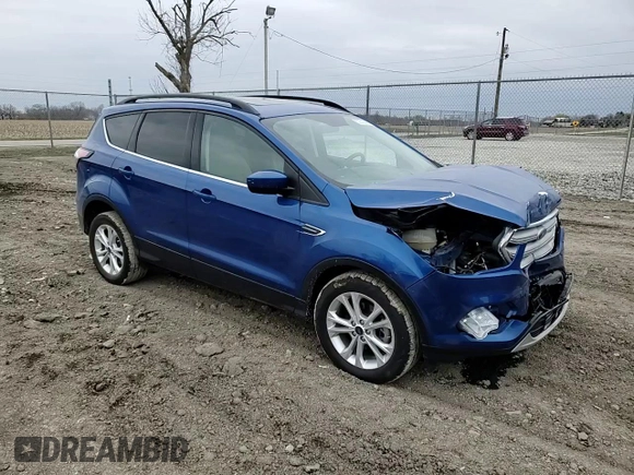 2018 Ford Escape SEL with VIN 1FMCU0HD2JUD17843, listed as a Copart auction lot 52518245 with 54,009 mi miles and Salvage Title. Bid and sale history available at carsss.com. Image 12.