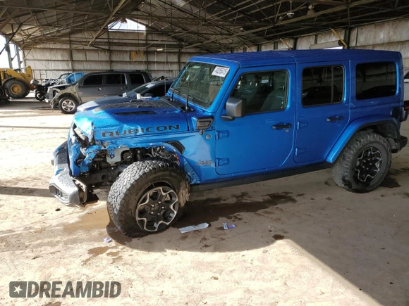 2023 Jeep Wrangler Rubicon with VIN 1C4JJXR6XPW541520, listed as a Copart auction lot 48265415 with 37,987 mi miles and Salvage title. Bid and sale history available at DreamBid. Image 1.