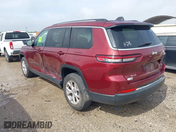 2021 Jeep Grand Cherokee Limited z VIN 1C4RJKBGXM8161859, wystawiony jako IAAI lot #41889257 z przebiegiem 46 965 mil mil oraz . Historia ofert i sprzedaży dostępna na DreamBid. Obrazek 3.