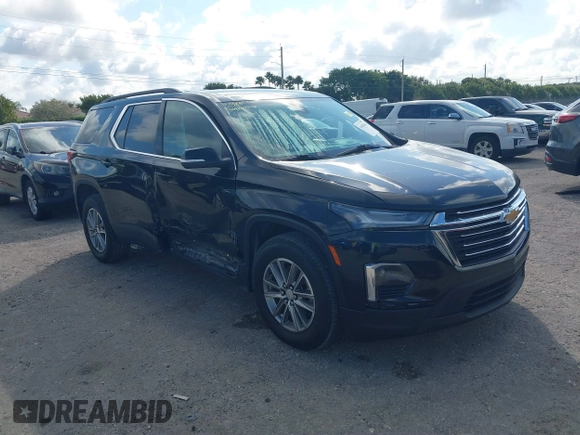 2022 Chevrolet Traverse LT Leather with VIN 1GNERHKWXNJ114026, listed as a IAAI auction lot 41491454 with 86,734 mi miles. Bid and sale history available at carsss.com. Image 1.