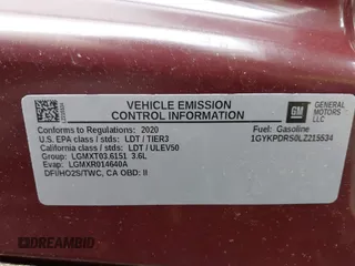 2020 Cadillac XT6 AWD Premium Luxury with VIN 1GYKPDRS0LZ215534, listed as a IAAI auction lot 42299906 with 23,004 mi miles and . Bid and sale history available at DreamBid. Image 9.